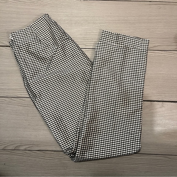 White and Black Ann Taylor Checkered Pants - Picture 1 of 3